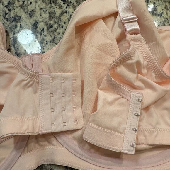 Comfort Choice 54DD Underwire Support Bra Pink Nylon Spandex NWOT - Picture 3 of 5